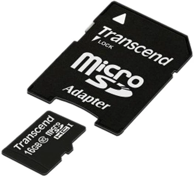 Alt view image 5 of 5 - Transcend UHS-I 16GB microSDHC Flash Card with Adapter Model TS16GUSDU1
