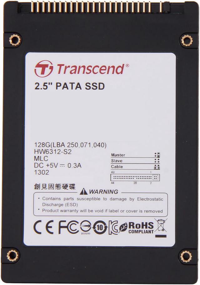 Transcend 2.5 128GB PATA MLC Internal Solid State Drive (SSD