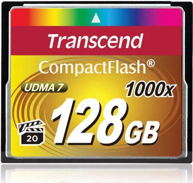 Main image of Transcend Ultimate 128GB Compact Flash (CF) Flash Card Model TS128GCF1000