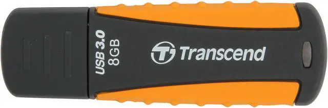 Alt view image 2 of 5 - Transcend JetFlash 810 8 GB USB 3.0 Flash Drive - Black, Orange, Green