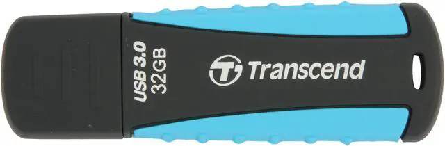 Alt view image 2 of 5 - Transcend JetFlash 810 32 GB USB 3.0 Flash Drive - Black, Blue, Green