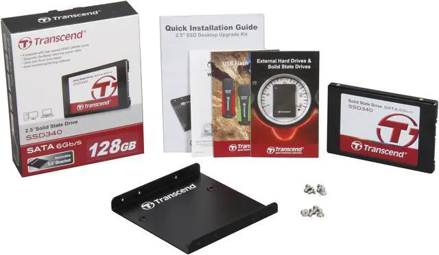 Alt view image 5 of 5 - Transcend SSD340 2.5" 128GB SATA III MLC Internal Solid State Drive (SSD) TS128GSSD340