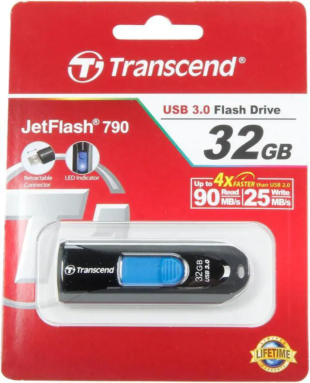 Alt view image 5 of 8 - Transcend JetFlash 790 32GB USB 3.0 Flash Drive TS32GJF790K