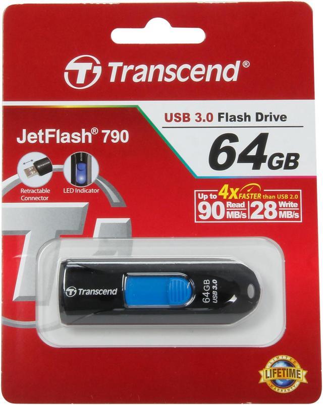 Alt view image 6 of 5 - Transcend JetFlash 790 64GB USB 3.0 Flash Drive TS64GJF790K