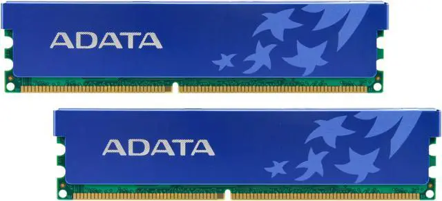 Main image of ADATA 2GB (2 x 1GB) DDR 400 (PC 3200) Dual Channel Kit Desktop Memory Model AD1U400A1G3-DRH