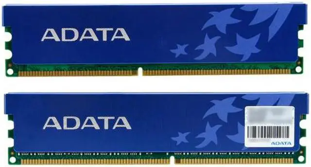 Alt view image 2 of 3 - ADATA 2GB (2 x 1GB) DDR 400 (PC 3200) Dual Channel Kit Desktop Memory Model AD1U400A1G3-DRH