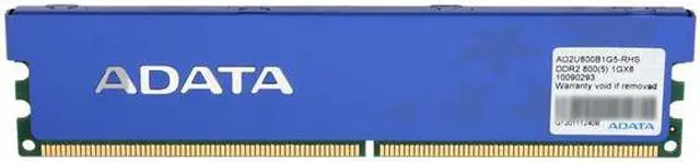 Alt view image 2 of 3 - ADATA 1GB DDR2 800 (PC2 6400) Desktop Memory Model AD2U800B1G5-RHS