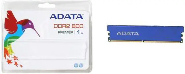 Alt view image 3 of 3 - ADATA 1GB DDR2 800 (PC2 6400) Desktop Memory Model AD2U800B1G5-RHS