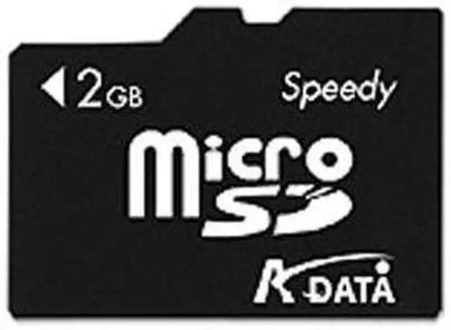 Alt view image 2 of 3 - ADATA 2GB MicroSD Flash Card Model Micro SD 2G