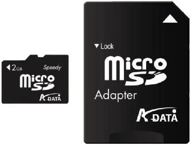 Main image of ADATA 2GB MicroSD Flash Card Model Micro SD 2G