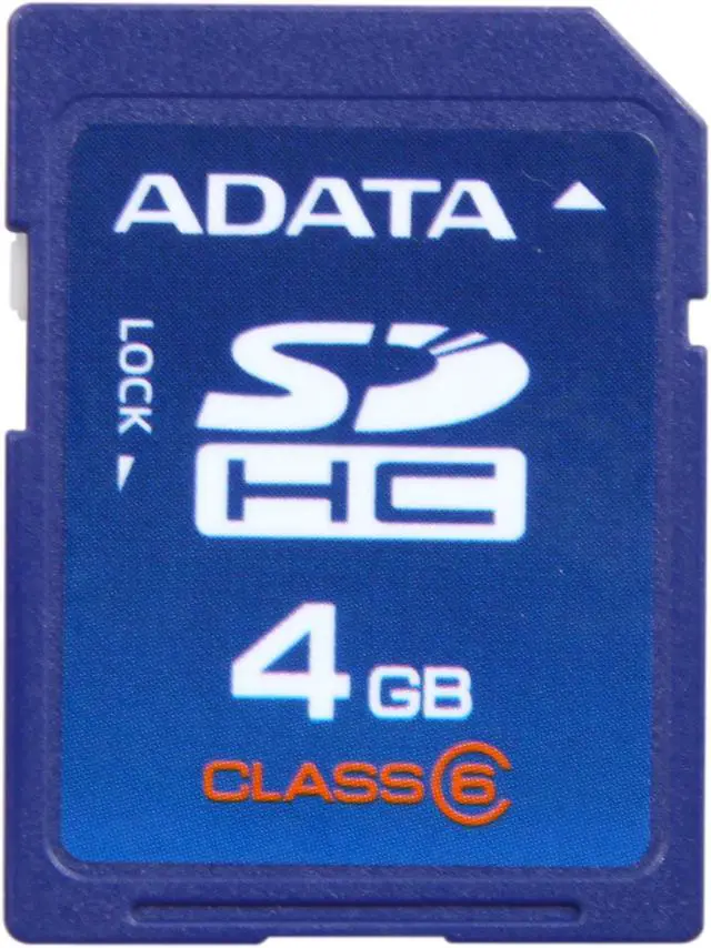 Main image of ADATA 4GB Class 6 Secure Digital High-Capacity (SDHC) Flash Card Model TurboSD SDHC 4G