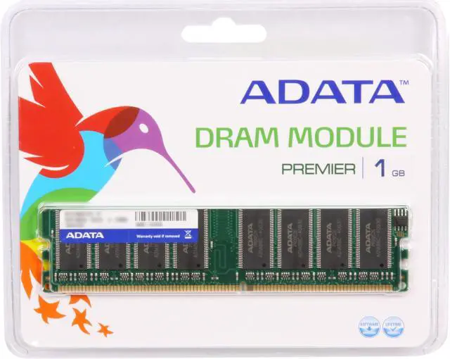 Alt view image 3 of 3 - ADATA 1GB DDR 400 (PC 3200) Desktop Memory Model AD1U400A1G3-R