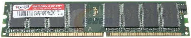 Main image of ADATA 1GB DDR 400 (PC 3200) Desktop Memory Model VDBGC1A16