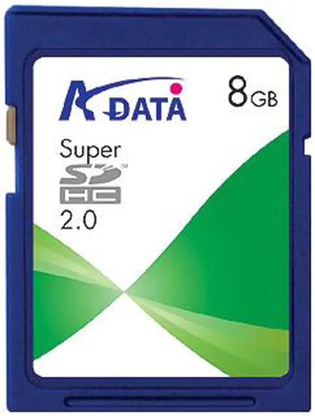 Main image of A-DATA 8GB Secure Digital High-Capacity(SDHC) Class 2 Flash Card Model Super SDHC 8G