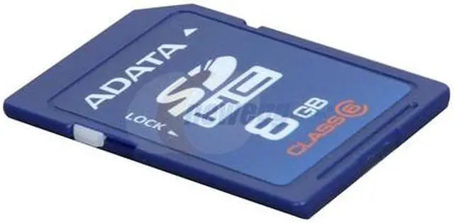 Alt view image 2 of 4 - ADATA 8GB Class 6 Secure Digital High-Capacity (SDHC) Flash Card Model TurboSD SDHC 8G