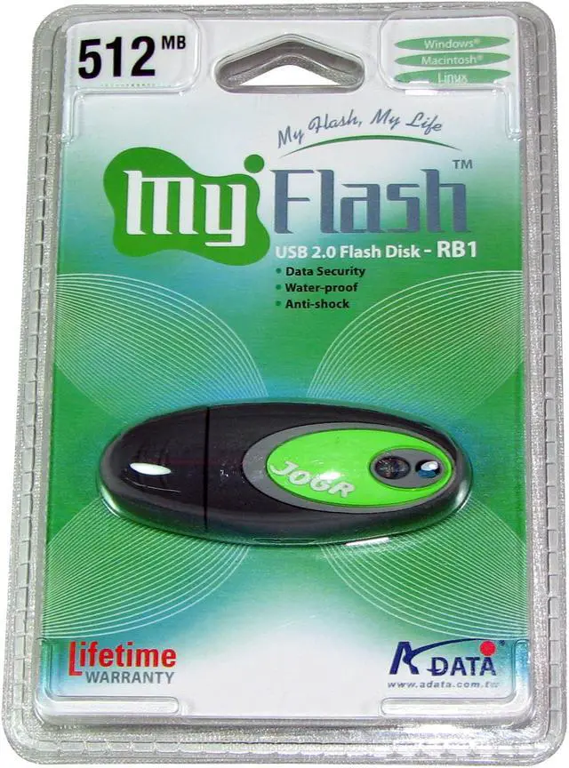 Main image of ADATA 512MB Flash Drive (USB2.0 Portable) RB51201N10B
