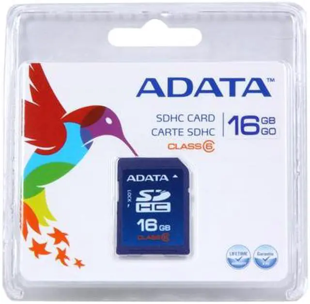 Alt view image 4 of 4 - ADATA 16GB Class 6 Secure Digital High-Capacity (SDHC) Flash Card Model TurboSD SDHC 16G
