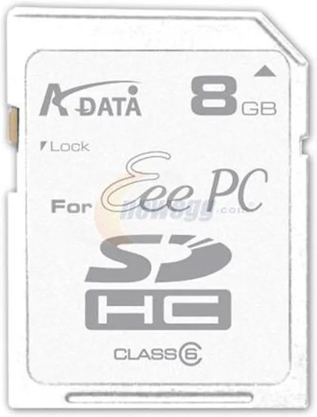 Main image of ADATA 8GB Secure Digital High-Capacity (SDHC) Flash Card Eee PC Edition Model TURBO SDHC 8G EeePC