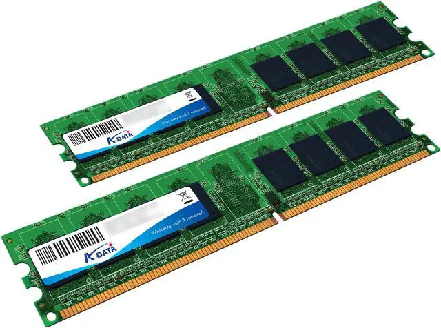 Main image of ADATA 2GB (2 x 1GB) DDR 400 (PC 3200) Dual Channel Kit Desktop Memory Model ADBGC1A16KN