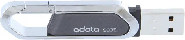 Alt view image 2 of 10 - ADATA 4GB Flash Drive (USB2.0 Portable/Gray) S805 4GB GRAY