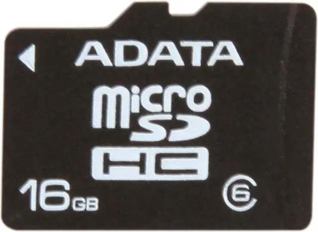 Main image of ADATA 16GB Class 6 Micro SDHC Flash Card Model MicroSDHC CL6 16G Card
