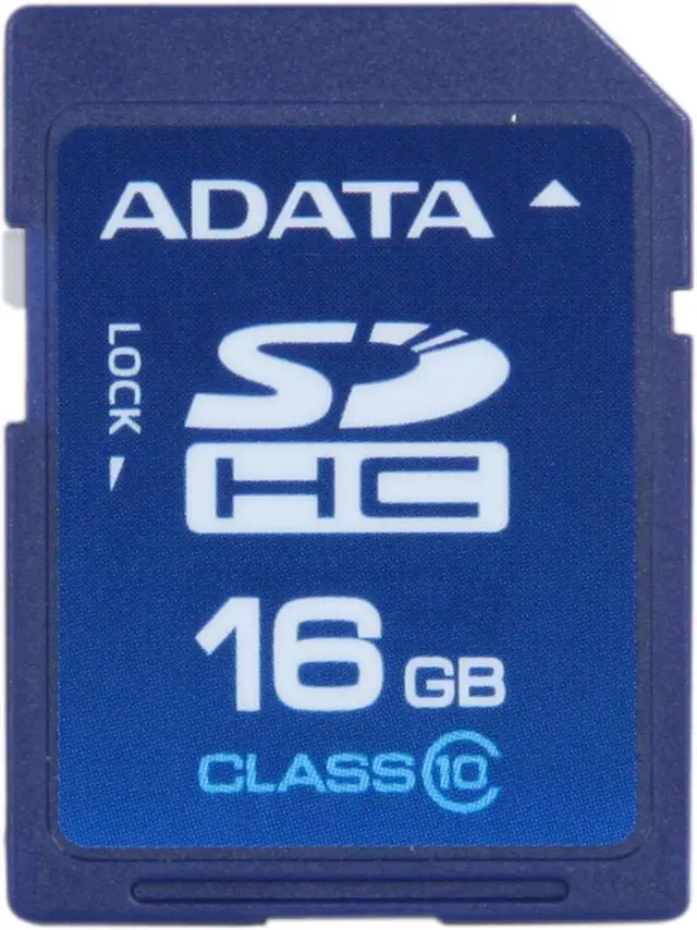 Main image of ADATA Turbo Series 16GB Secure Digital High-Capacity (SDHC) Flash Card Model ASDH16GCL10-R