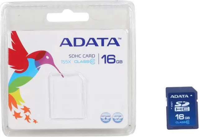 Alt view image 4 of 4 - ADATA Turbo Series 16GB Secure Digital High-Capacity (SDHC) Flash Card Model ASDH16GCL10-R