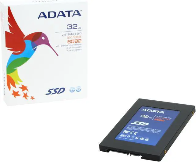 Alt view image 5 of 5 - ADATA 500 Series 2.5" 32GB SATA II MLC Internal Solid State Drive (SSD) AS592S-32GM-C