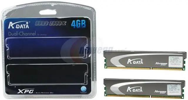 Alt view image 3 of 3 - ADATA 4GB (2 x 2GB) DDR3 2000 (PC3 16000) Desktop Memory Model AX3U2000XB2G9-2X