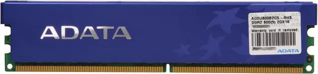 Alt view image 2 of 3 - ADATA 2GB DDR2 800 (PC2 6400) Desktop Memory Model AD2U800B2G5-RHS