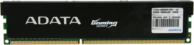 Alt view image 2 of 3 - ADATA Gaming Series 1GB DDR3 1600 (PC3 12800) Desktop Memory Model AX3U1600GB1G9-CG