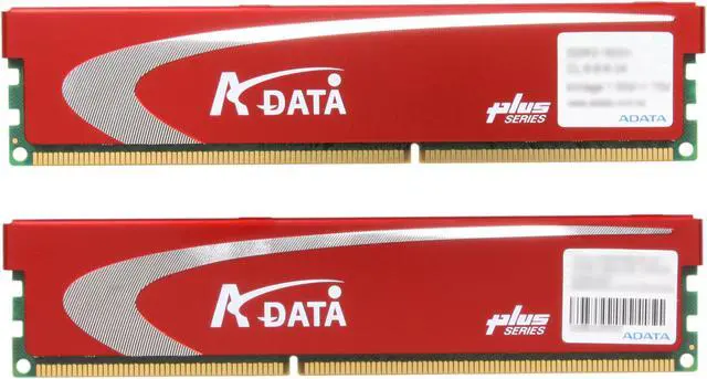 Alt view image 2 of 3 - ADATA Plus Series 4GB (2 x 2GB) DDR3 1600 (PC3 12800) Desktop Memory Model AX3U1600PB2G8-2P