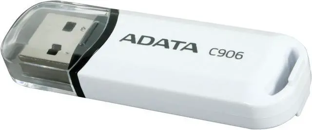 Main image of ADATA Classic Series 8GB USB 2.0 Flash Drive (White) AC906-8G-RWH