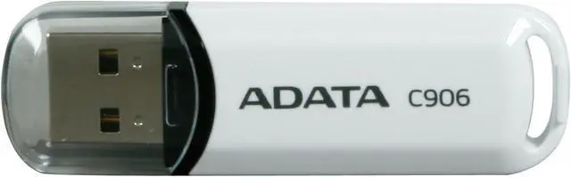 Alt view image 2 of 5 - ADATA Classic Series 8GB USB 2.0 Flash Drive (White) AC906-8G-RWH