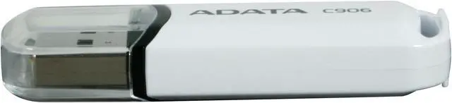 Alt view image 3 of 5 - ADATA Classic Series 8GB USB 2.0 Flash Drive (White) AC906-8G-RWH