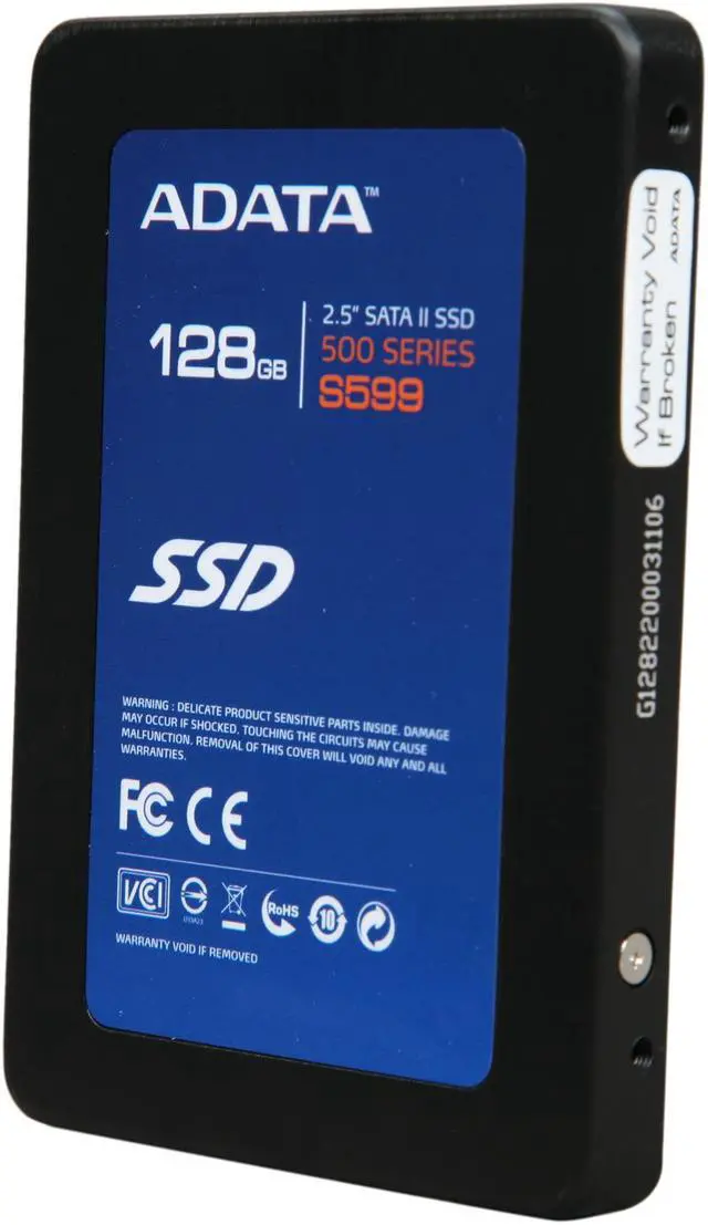 Alt view image 2 of 6 - ADATA S599 AS599S-128GM-C 2.5" 128GB SATA II Internal Solid State Drive (SSD)