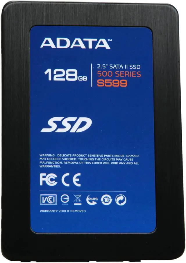 Alt view image 3 of 6 - ADATA S599 AS599S-128GM-C 2.5" 128GB SATA II Internal Solid State Drive (SSD)