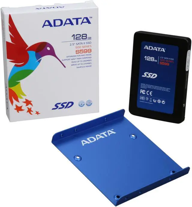 Alt view image 6 of 6 - ADATA S599 AS599S-128GM-C 2.5" 128GB SATA II Internal Solid State Drive (SSD)