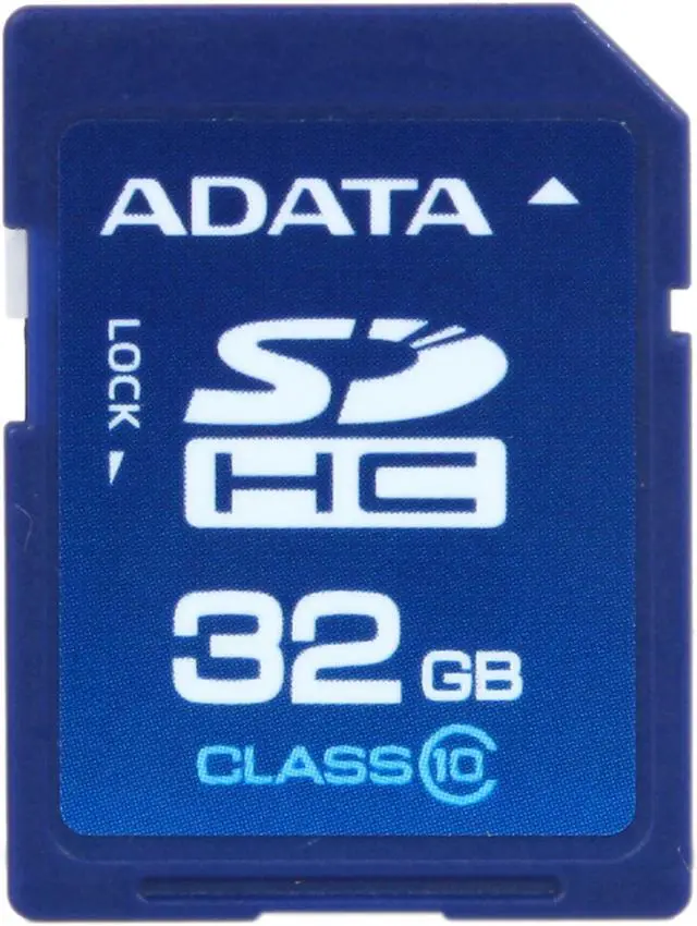 Main image of ADATA 32GB Class 10 Secure Digital High-Capacity (SDHC) Flash Card Model ASDH32GCL10-R