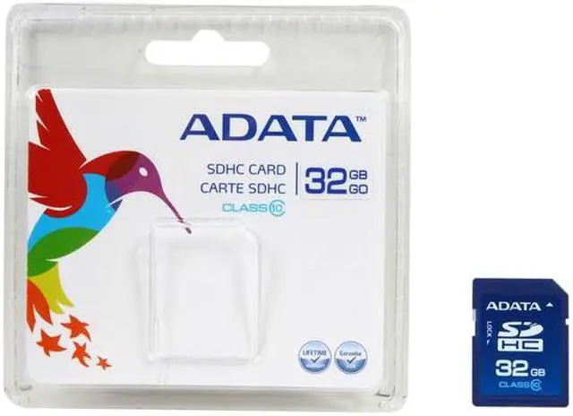 Alt view image 4 of 4 - ADATA 32GB Class 10 Secure Digital High-Capacity (SDHC) Flash Card Model ASDH32GCL10-R