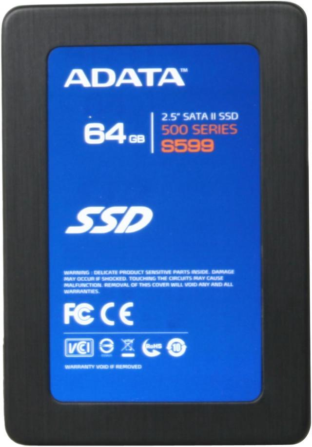 【パーツ】2.5 SATA SSD 64GB 1台 正常 ADATA SSD S599 64GB ■SSD2021