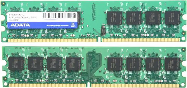 Alt view image 2 of 3 - ADATA Supreme Series 8GB (2 x 4GB) DDR2 800 (PC2 6400) Desktop Memory Model SU2U800C4G6-2