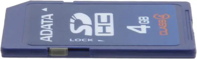 Alt view image 2 of 4 - ADATA 4GB Class 4  Secure Digital High-Capacity (SDHC) Flash Card Model ASDH4GCL4-R