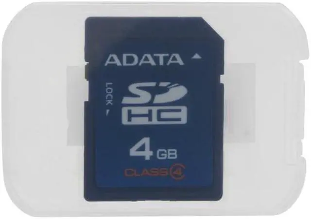 Alt view image 4 of 4 - ADATA 4GB Class 4  Secure Digital High-Capacity (SDHC) Flash Card Model ASDH4GCL4-R