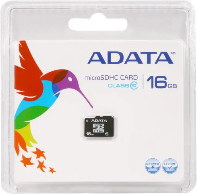 Alt view image 4 of 4 - ADATA 16GB Class 10 Micro SDHC Flash Card Model AUSDH16GCL10-R
