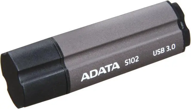 Main image of ADATA Superior Series 32GB S102 USB 3.0 Flash Drive (Titanium Gray) AS102-32G-RGY