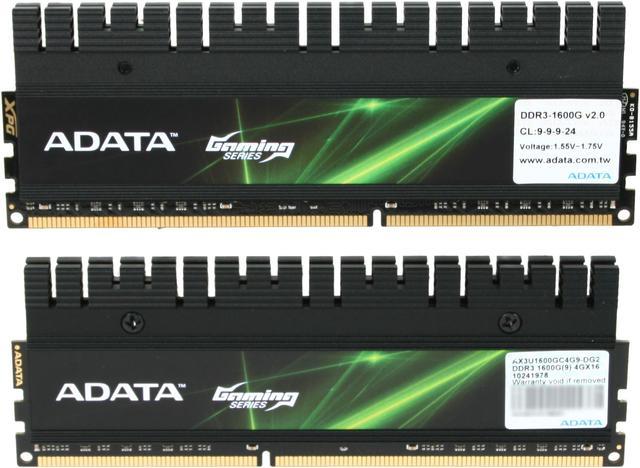 ADATA XPG Gaming v2.0 Series 8GB (2 x 4GB) DDR3 1600 (PC3 12800