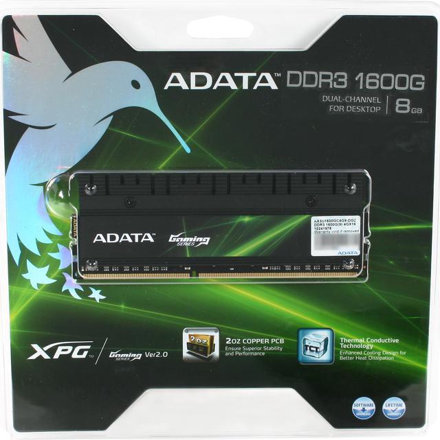 ADATA XPG Gaming v2.0 Series 8GB (2 x 4GB) DDR3 1600 (PC3 12800