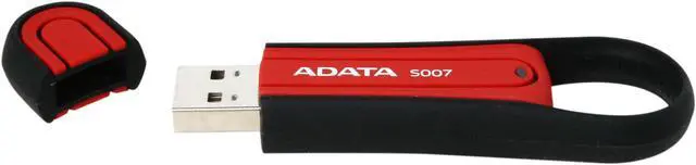 Alt view image 4 of 6 - ADATA S007 Military-Specification 8GB USB 2.0 Flash Drive (Red) AS007-8G-RRD