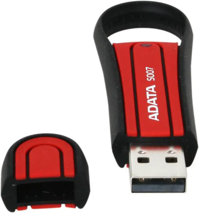 Alt view image 5 of 6 - ADATA S007 Military-Specification 8GB USB 2.0 Flash Drive (Red) AS007-8G-RRD